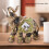 Vibrant Green Elephant Home Decor 8