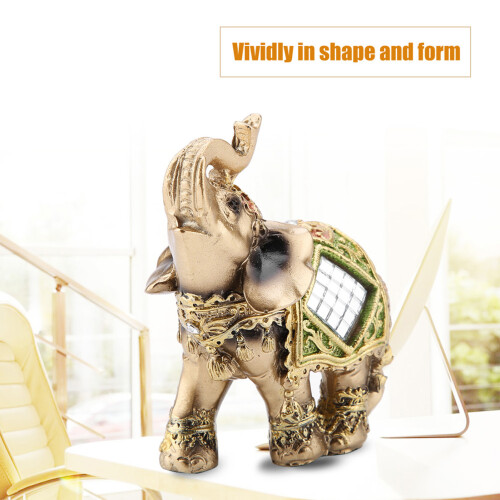 Lucky Elephant Gift Green Resin