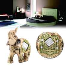 Ceremonial Elephant Figurine Green