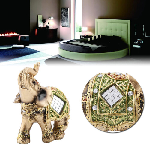 Ceremonial Elephant Figurine Green
