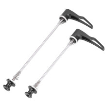 CNC Alloy Stainless Steel MTB Axle Skewers Quick Release Black 100/135 mm