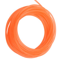 Orange Smooth PU Round Transmission Belt 5mm x 10m for Mechanical Drive Use