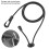 2PCS Rubber String Paddle Leash 120cm Black for Kayaking Canoeing 12