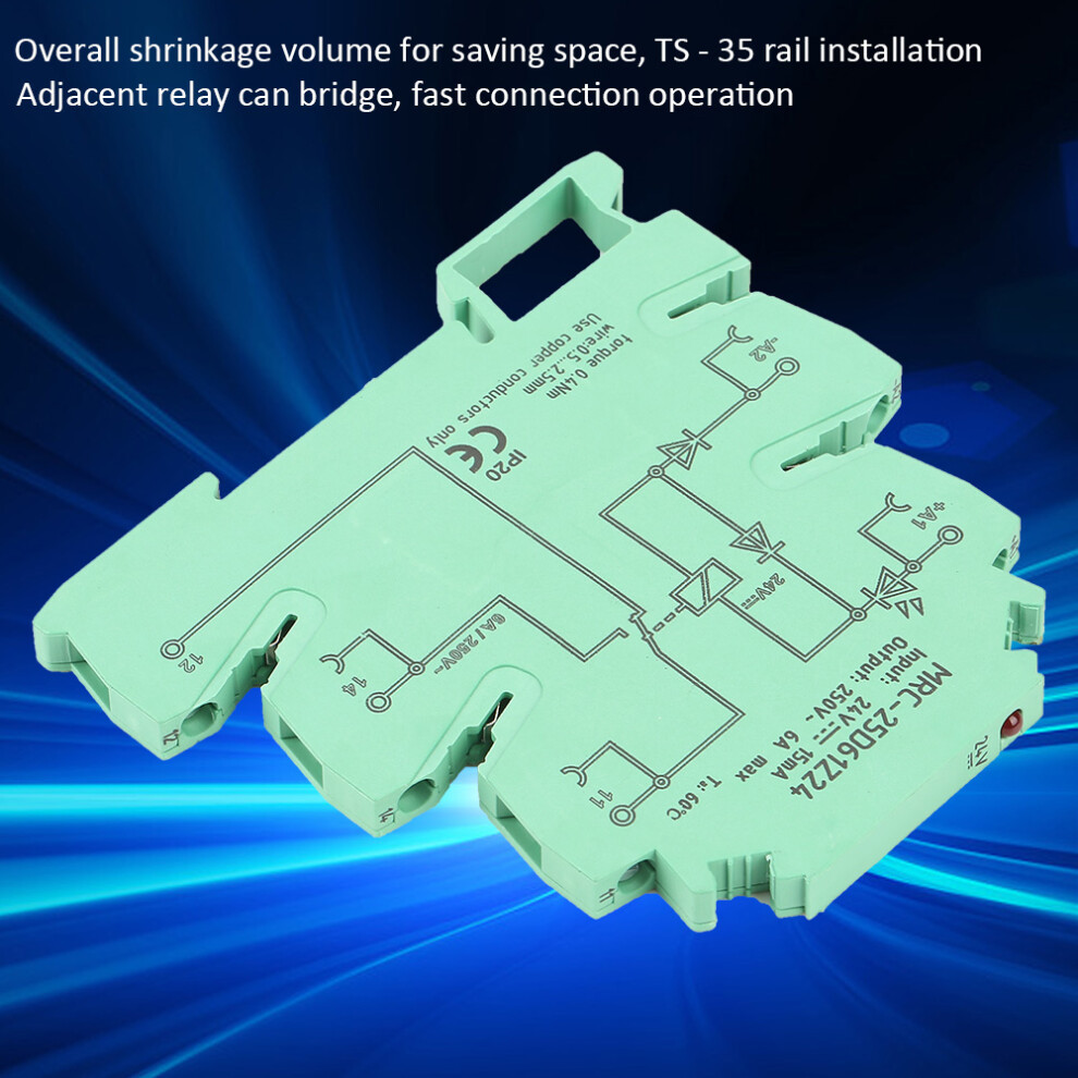 Mrc-25D61z24 Ultra Thin Dc24v Plc Relay Output Module 81X6.2x78mm 3401392760904