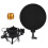 Professional Pop Filter Shock Mount Kit for Mic, Black, 20.7x15.3cm 2