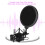 Professional Pop Filter Shock Mount Kit for Mic, Black, 20.7x15.3cm 4