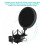 Professional Pop Filter Shock Mount Kit for Mic, Black, 20.7x15.3cm 5