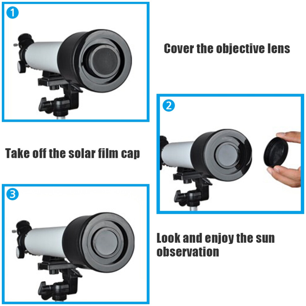 Solar Filter Sun Film Membrane 50Mm Telescope Lens Cap For Solar Observation 9481392761235