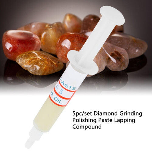 5pc Diamond Grinding & Polishing Paste Set, W0.5#10000, 95*15mm 2