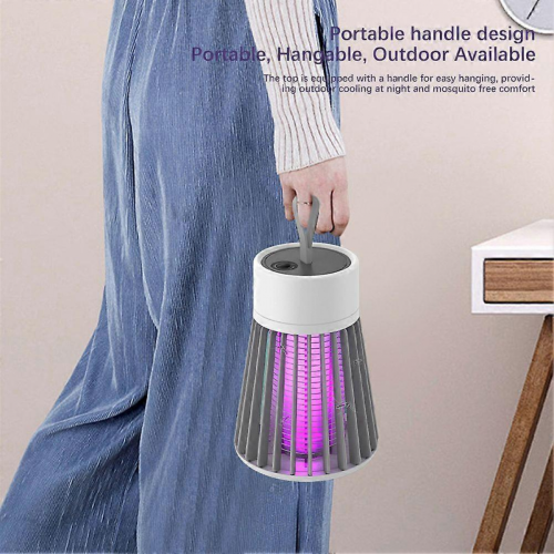 Mosquito Killer Lamp Electric Rechargeable Zapper Bug Fly Insect Trap UV Light 2