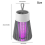 Mosquito Killer Lamp Electric Rechargeable Zapper Bug Fly Insect Trap UV Light 5