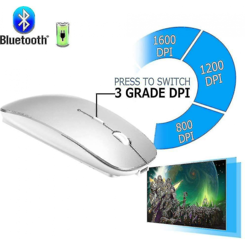 Bezdrôtová Bluetooth myš pre Macbook Pro/Macbook Air/ipad/notebook/imac/PC - haoyu 1