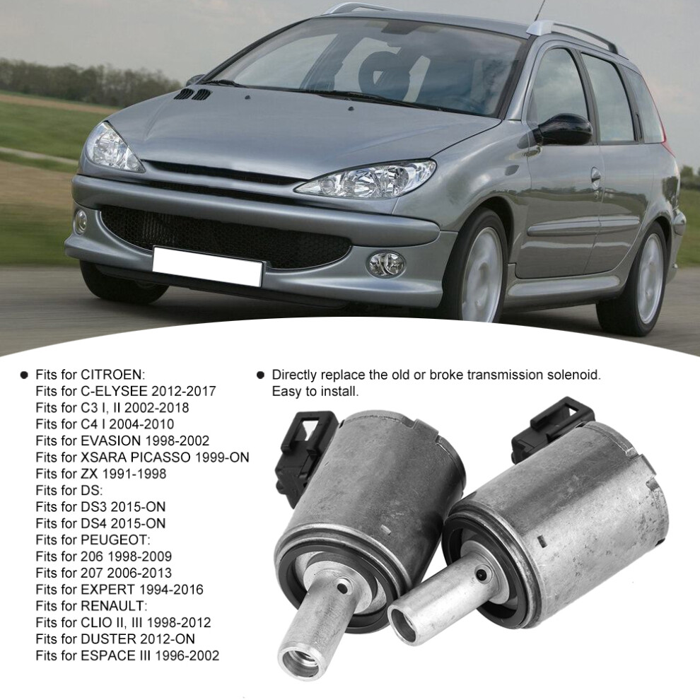 2Pcs Aluminum Transmission Solenoid For Renault Clio 7701208174 Fits Many Models 6941392532202