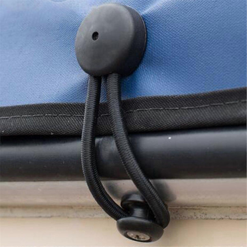 Attache élastique avec clip de protection et boucle élastique à bouton 1