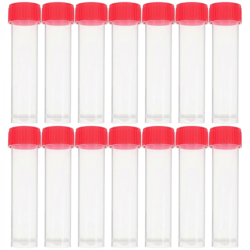 40pcs Transparent Sample Storage Tubes with Screw Caps for Lab Samples, Cosmetics, and Essential Oils 1