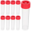40pcs Transparent Sample Storage Tubes with Screw Caps for Lab Samples, Cosmetics, and Essential Oils 3