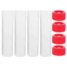 40 stuks transparante monsterbuisjes met schroefdop voor laboratoriummonsters, cosmetica en etherische oliën.