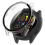 compatible Garmin Forerunner 265 Smart Watch PC Watch Case with Tempered Glass Screen Protector - Transpare 1