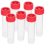 40pcs Transparent Sample Storage Tubes with Screw Caps for Lab Samples, Cosmetics, and Essential Oils 5