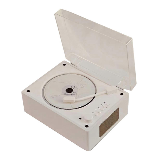 Ρετρό CD Player Επαναφορτιζόμενη Υποστήριξη CD BT USB 3.5mm AUX Φορητή CD Player Συμβατή με Bluetooth