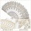 Éventail pliant élégant pour la décoration, 1 pièce, brodé. 4