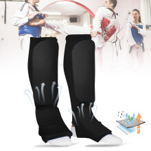 2Pcs Sport Shin Guards for Karate Muay Thai EVA Cotton, M-L-XL