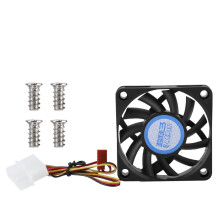 DC12V 6cm CPU Cooling Fan 4Pin/3Pin Silent 11-Blade Heatsink for PC