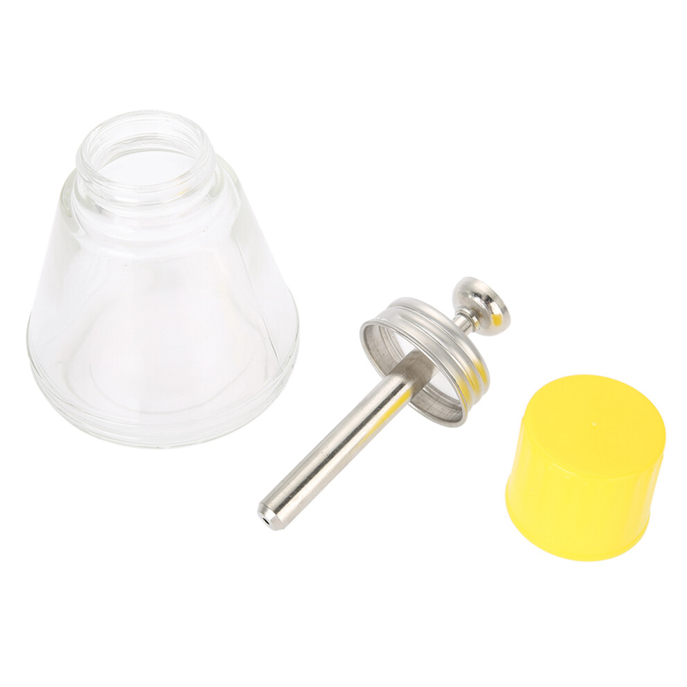 180ml Nail Art Pump Bottle Glass Dispenser for Alcohol Liquids Empty Durable