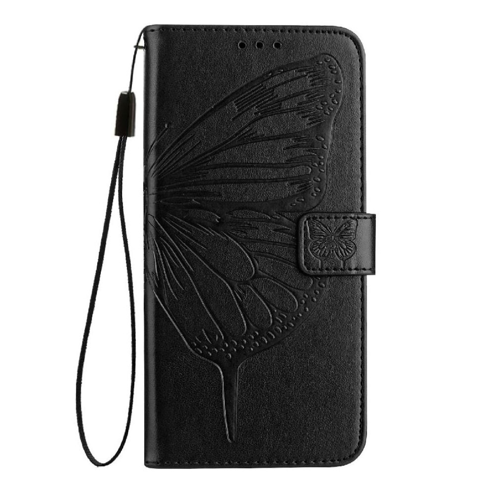 () Case For Iphone 17E Embossing Butterfly Premium Leather Flip Cover Magnetic 764563241910