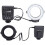 Portable LED Ring Flash Kit for Camera, 40.5-77mm Adapters 13