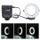 Portable LED Ring Flash Kit for Camera, 40.5-77mm Adapters 12