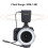 Portable LED Ring Flash Kit for Camera, 40.5-77mm Adapters 5
