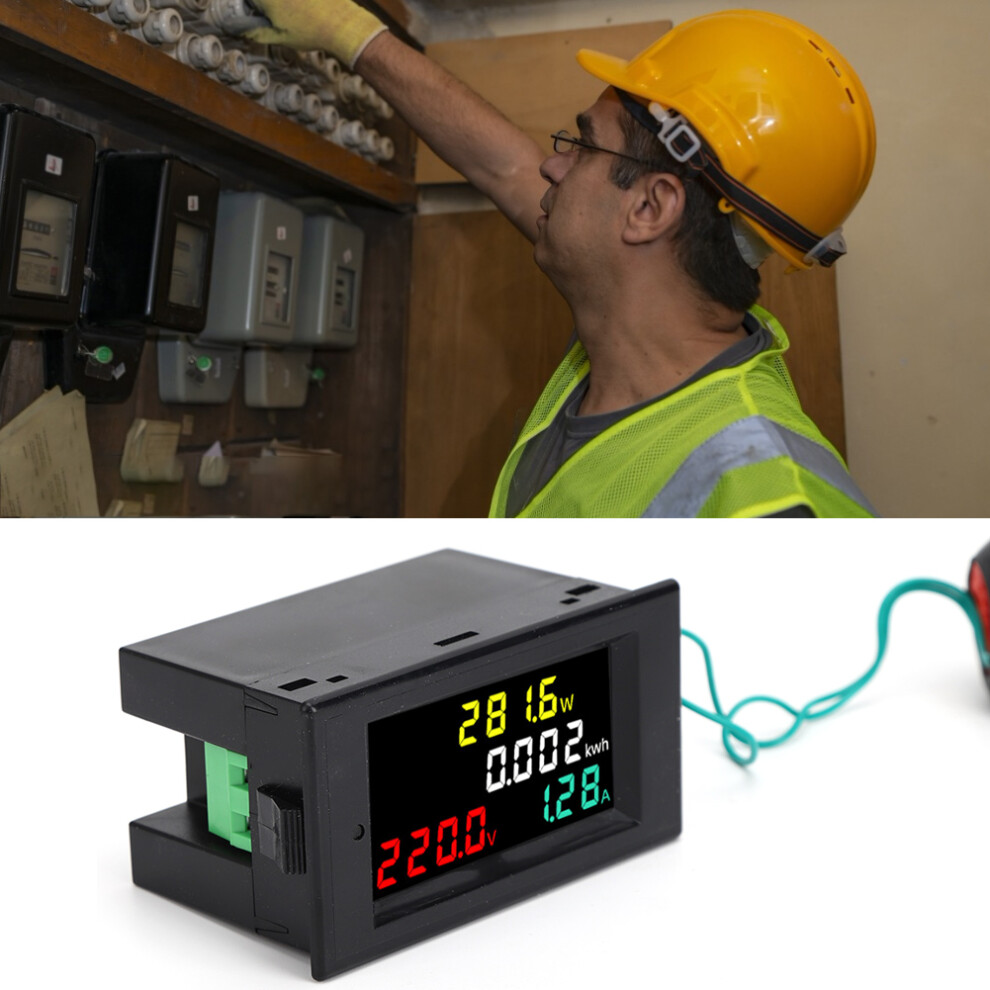 Ac Led Power Monitor 0-99.99A, 0-9999999Kwh, Compact 79Mm 9301392537435