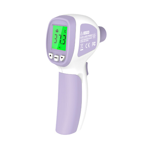 Non-contact Infrared Forehead Thermometer - Dual Mode, Data Storage, Backlight