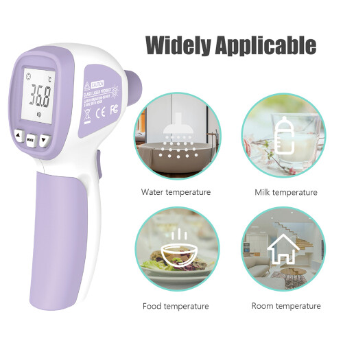 Non-contact Infrared Forehead Thermometer - Dual Mode, Data Storage, Backlight 1