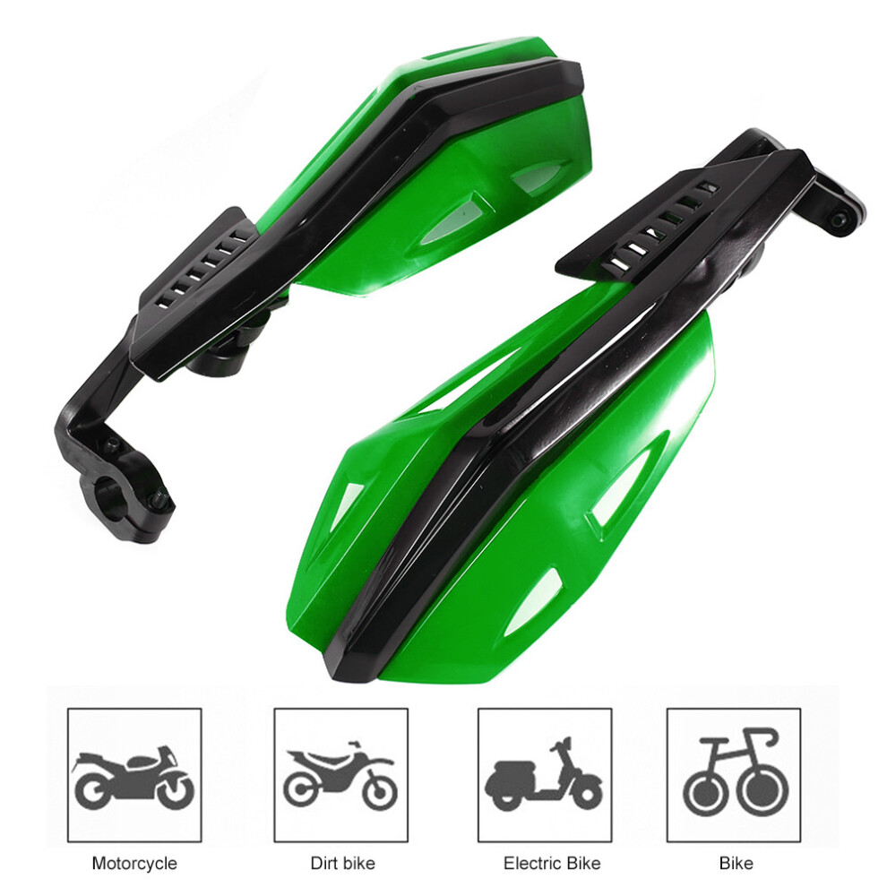 Universal 7/8In 22Mm Abs Motorcycle Hand Guard Fall Resistant Protector Green 9311392539131