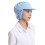 Stylish Kitchen Cap Keep Hair Neat-Sky Blue Mesh top hat 1