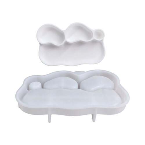 Heart Shape Flexible Ornament Moulds Silicone Texture Perfect