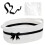 Panier de rangement en corde de coton polyvalent,-noir et blanc 1