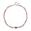 Magnifique collier de perles marron à double rangée combinant 1