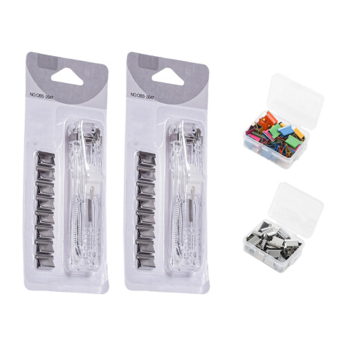 Multipurpose Plastic Clip Applicators Set Paper Organiser-F