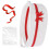 Decorative Bin Elegant Cotton Gift Basket With Carry-white red 1