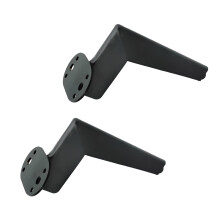 2Pcs Cabinet Legs Iron Furniture Sofa Legs With "7"-Black 15cm