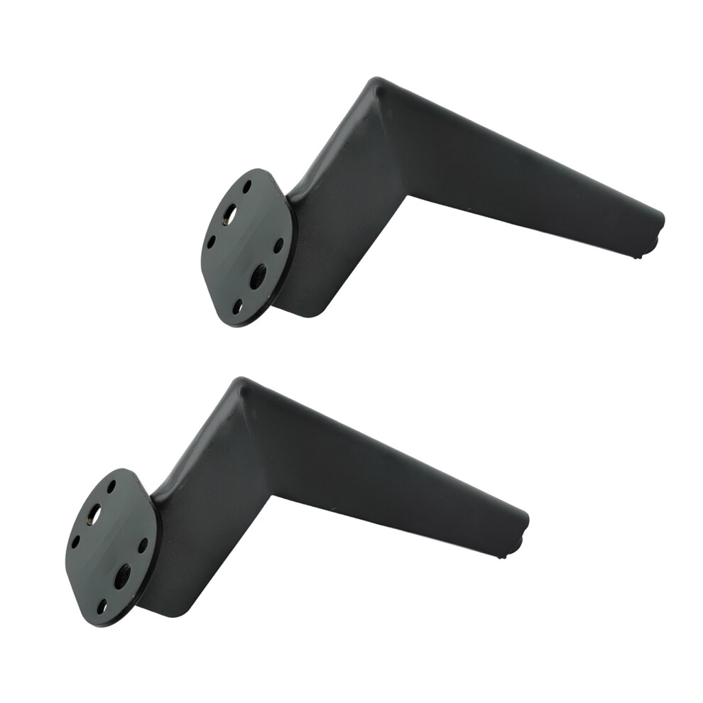 2Pcs Cabinet Legs Iron Furniture Sofa Legs With "7"-Black 15Cm 7754003310101