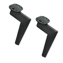 "7" Shaped Cabinet Legs Modern Metal Table Legs For-Black 17cm