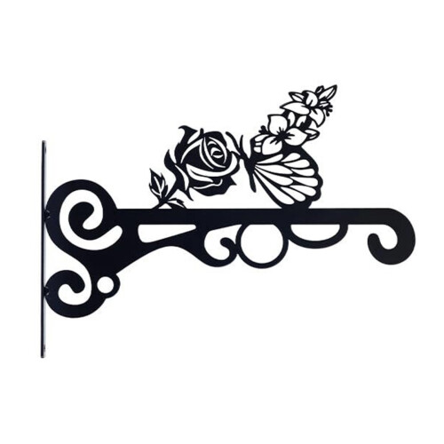 Versatile Metal Wall Hook Support For Potted Plant-Butterfly