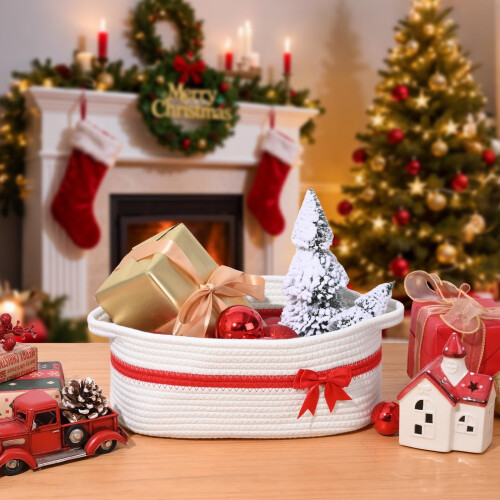 Stilvoller Geschenkbehälter aus Baumwolle, leerer-Khakigrün 2