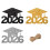 24Pcs/36Pcs Graduation Party Table Decorations-Black 36pcs 2