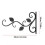 Durable Metal Plant Hangers With Artistic-Three leafs bracket 2