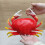 Highly Detailed Artificial Crab Ornament Durable ABS-S 2 pieces 6